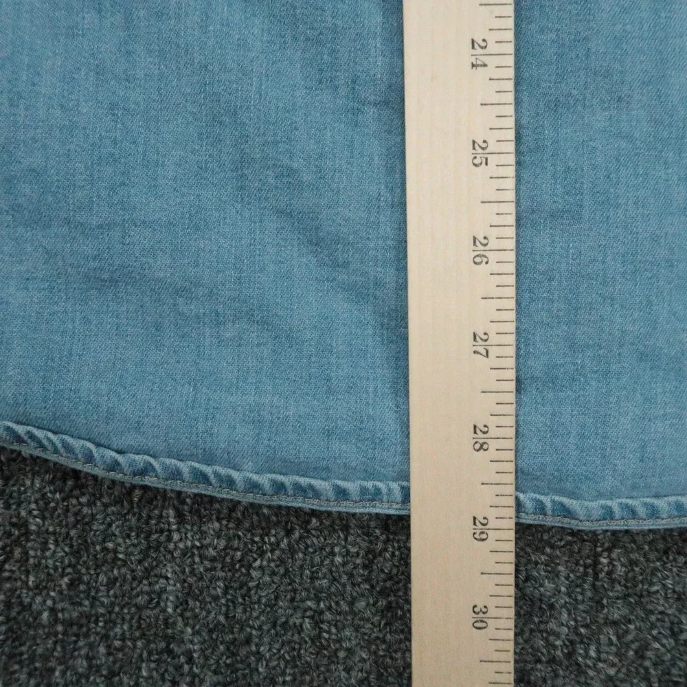 Levi's Shirt Mens XXL Blue Cone Denim Pearl Snap Western Long Sleeve 2XL *